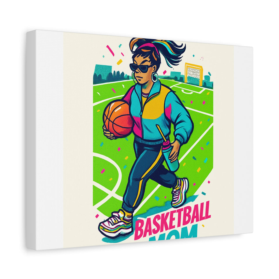 Canvas Art, Basketball Decor with Blanket, Athletic Motivational Wall Art, Sports Lover Gift, Fun Home Decor, Sporty Design