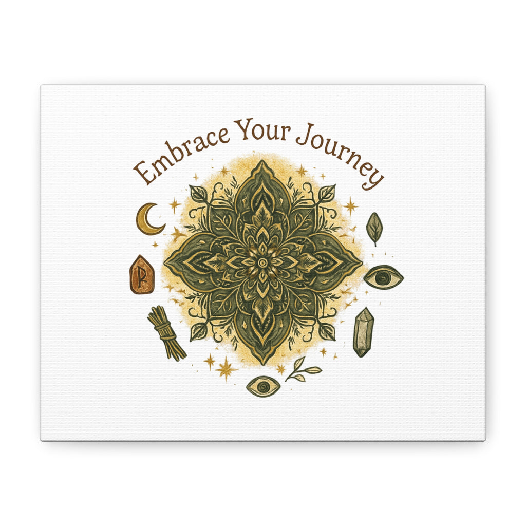 Embrace Your Journey Mandala Canvas | Matte Stretched Wall Art