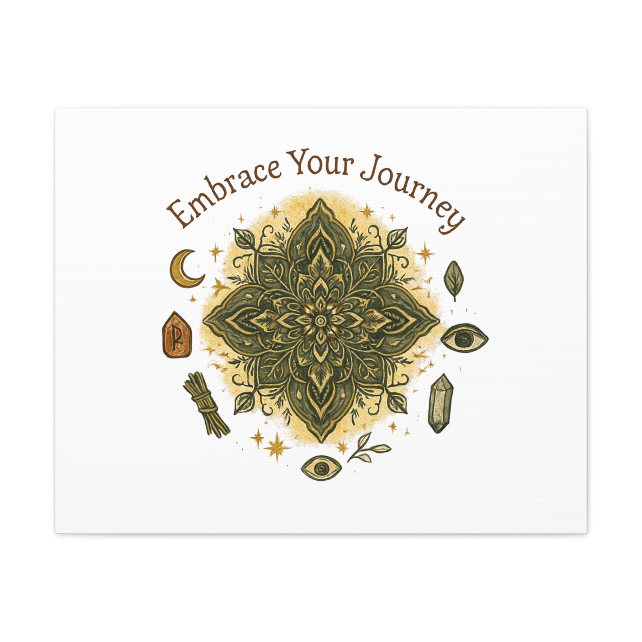 Embrace Your Journey Mandala Canvas | Matte Stretched Wall Art