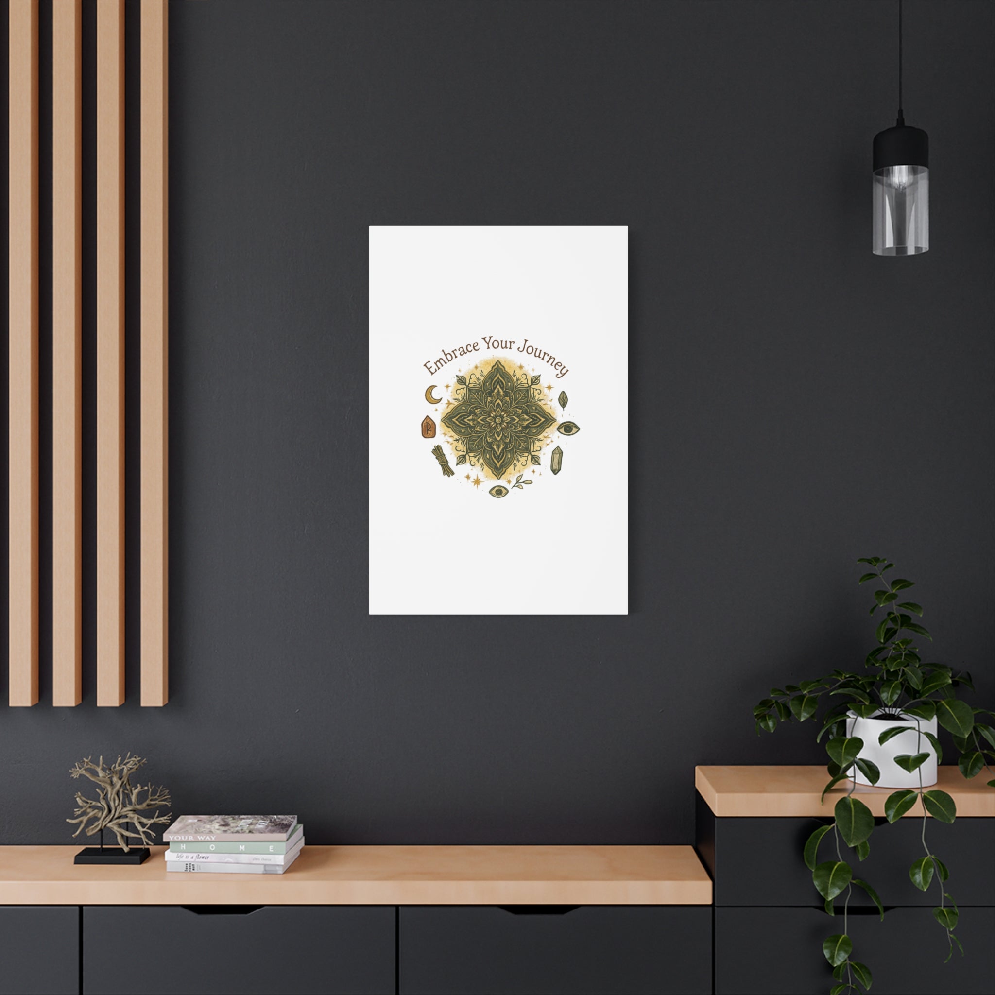 Embrace Your Journey Mandala Canvas | Matte Stretched Wall Art