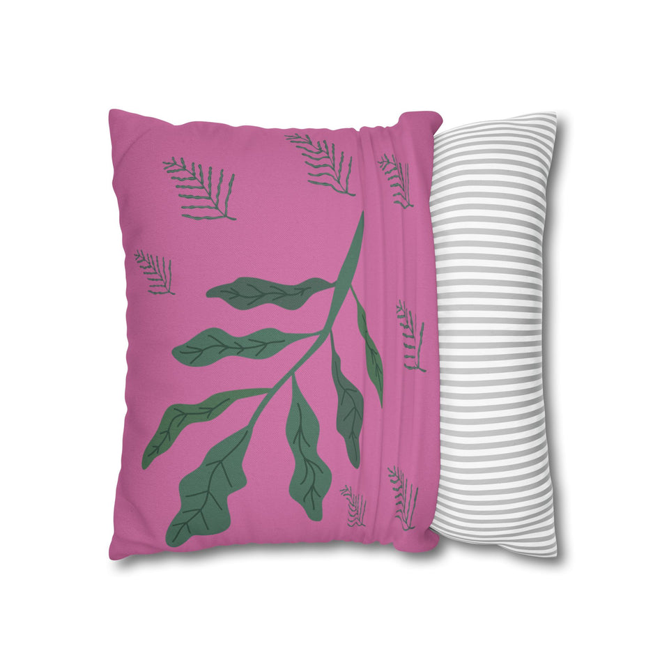 Vibrant Floral Square Pillowcase, Cozy Home Decor, Gift, Bedroom Accent, Spring Interior, Flower Cushion Cover