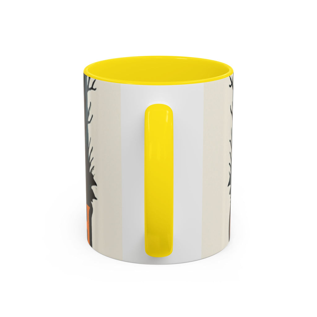 Spooky Cozy October Accent Coffee Mug — Autumn Vibe Ceramic (11/15 oz)