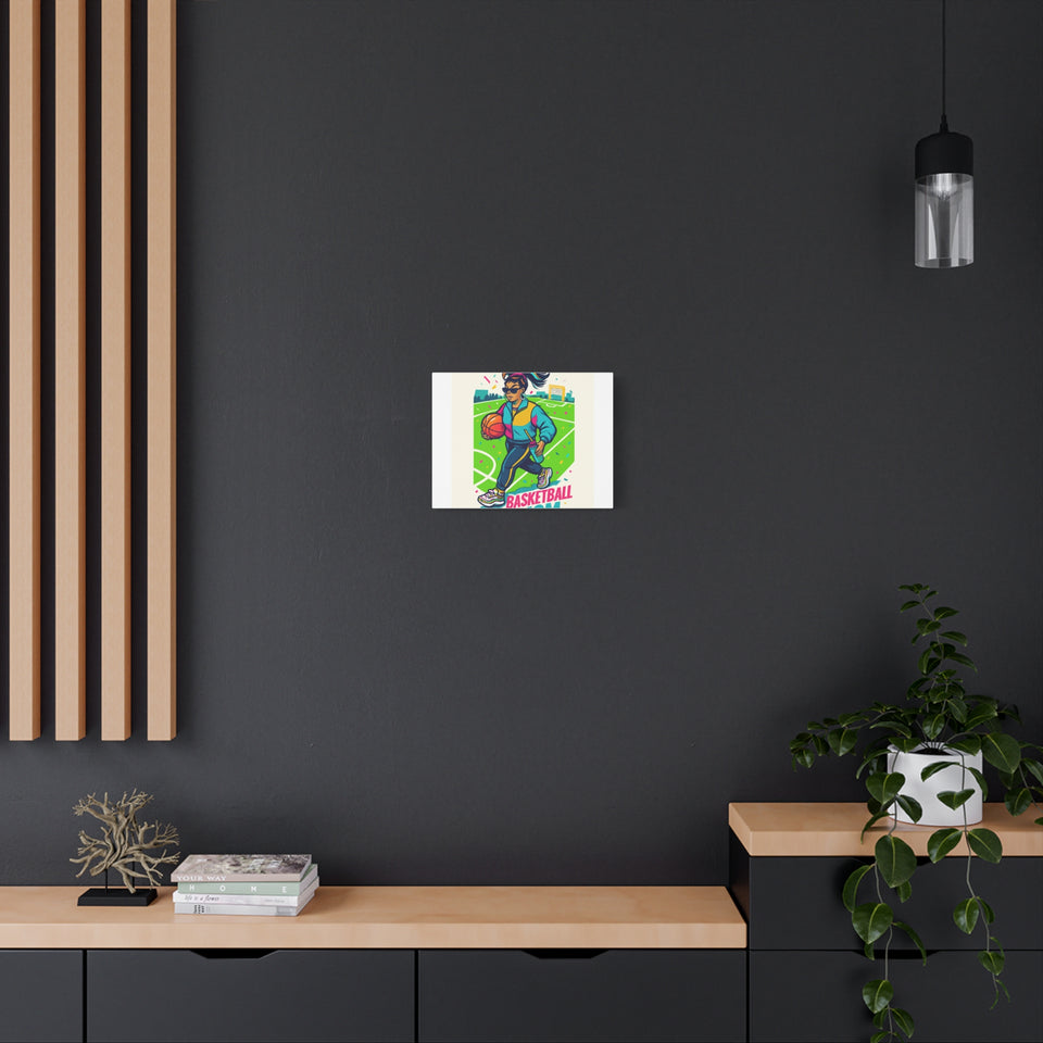 Canvas Art, Basketball Decor with Blanket, Athletic Motivational Wall Art, Sports Lover Gift, Fun Home Decor, Sporty Design