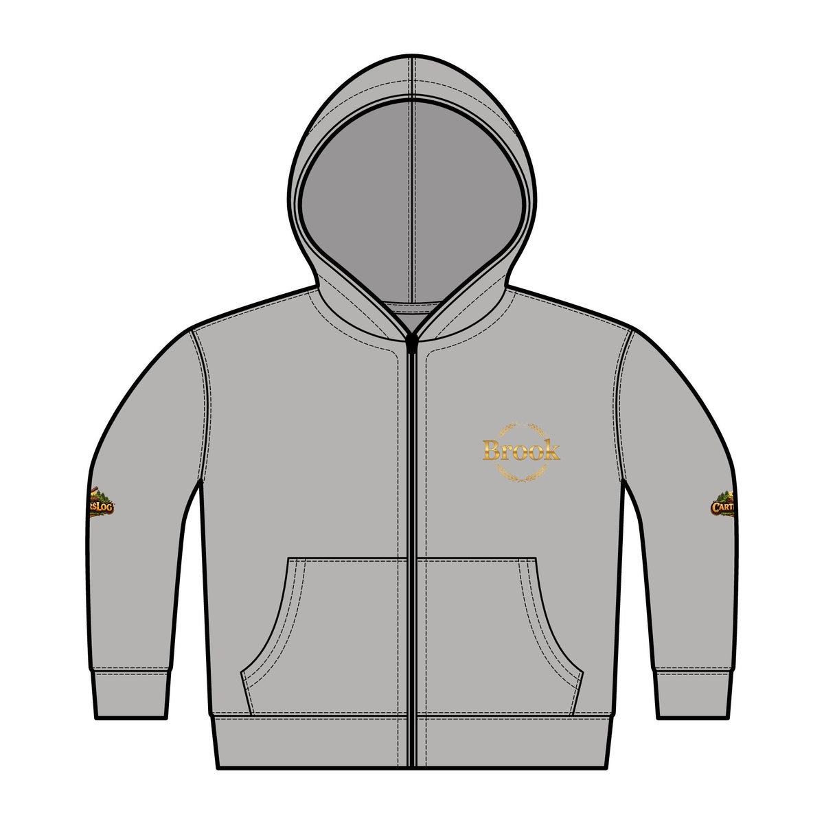 Personalized Toddler Zip Hoodie — Cozy Fleece Jacket