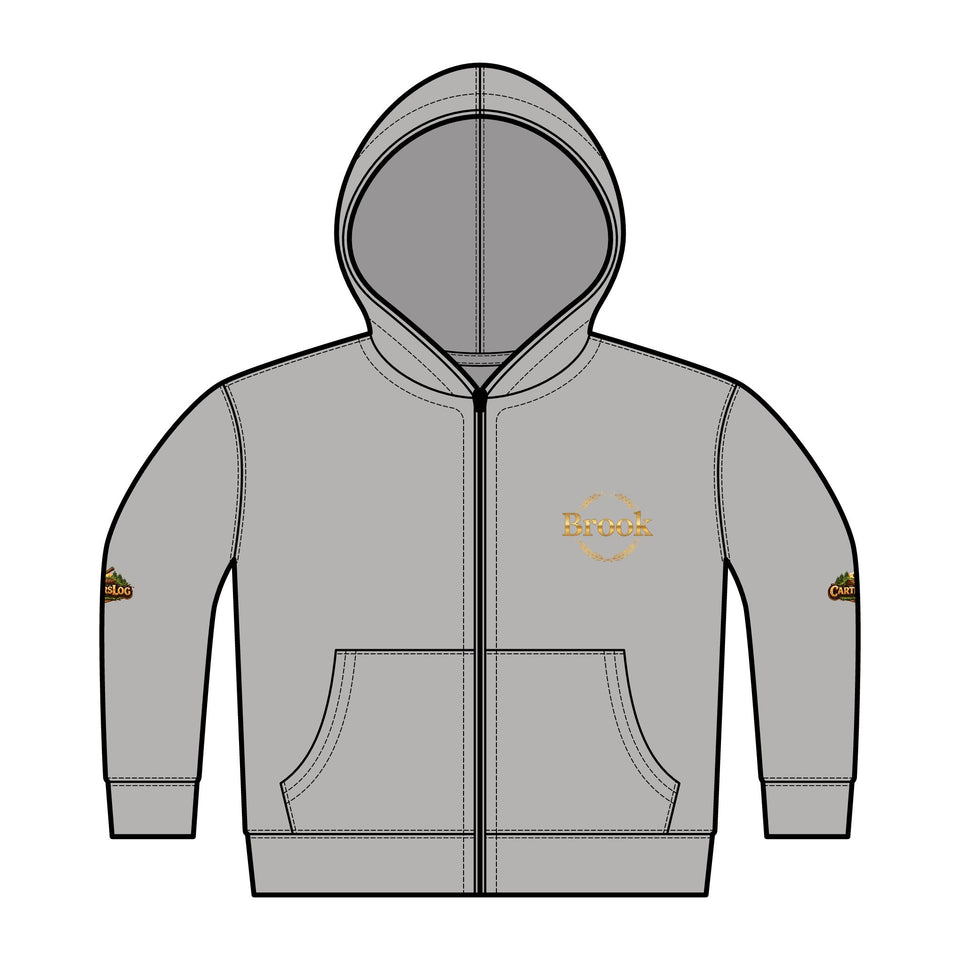 Personalized Toddler Zip Hoodie — Cozy Fleece Jacket