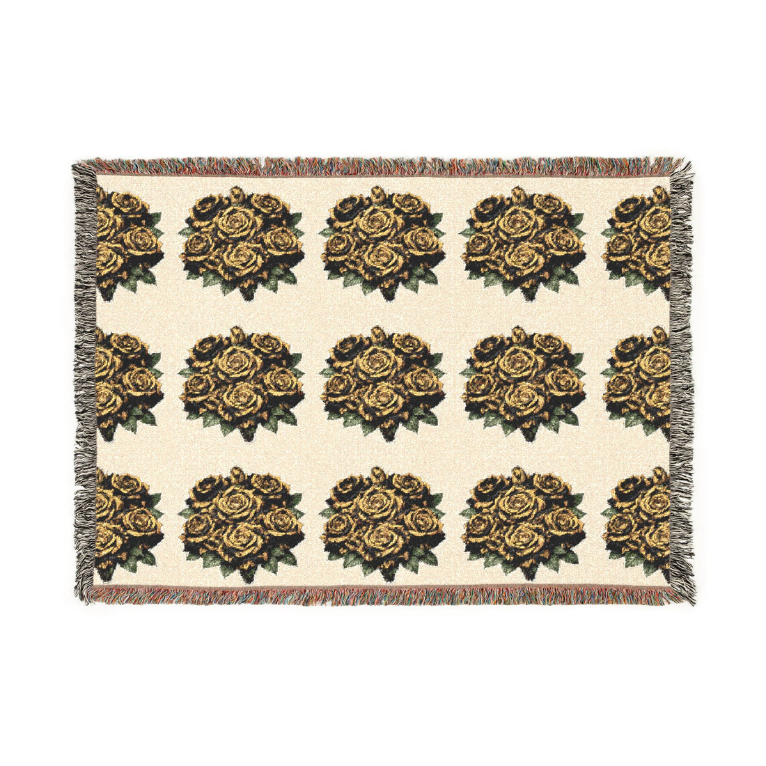 Sunflower Pattern Woven Blanket