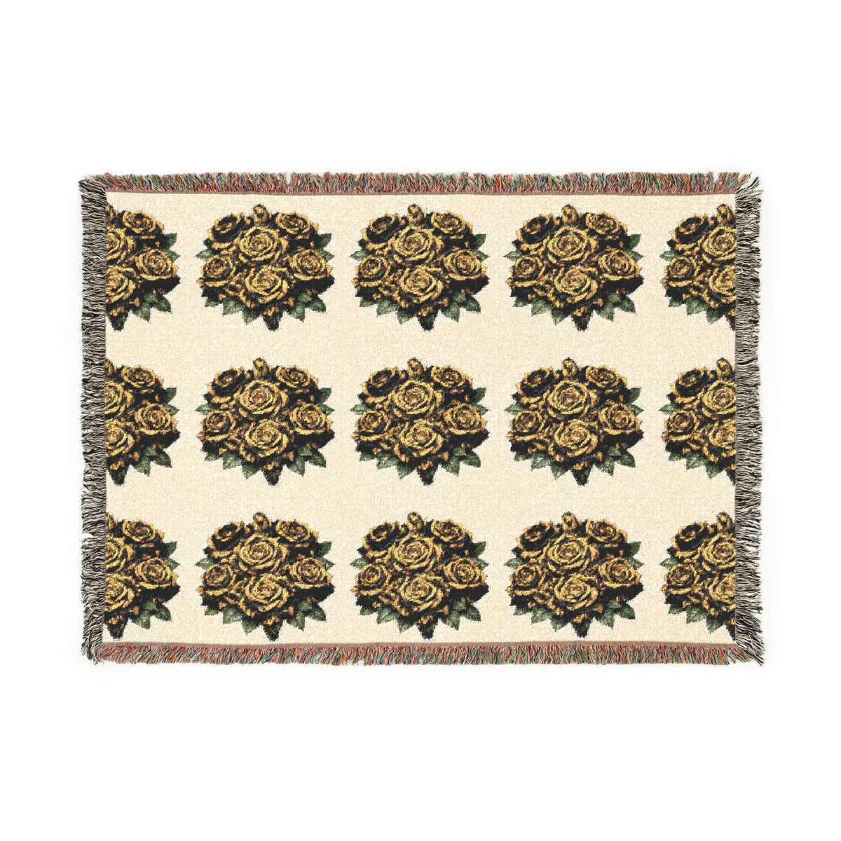 Sunflower Pattern Woven Blanket