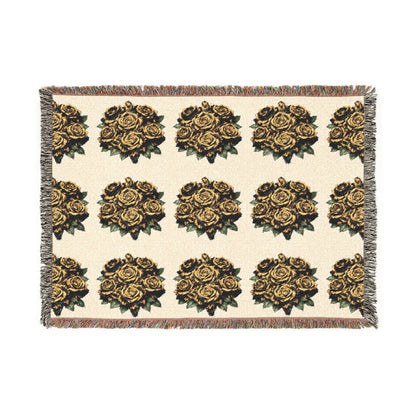 Sunflower Pattern Woven Blanket