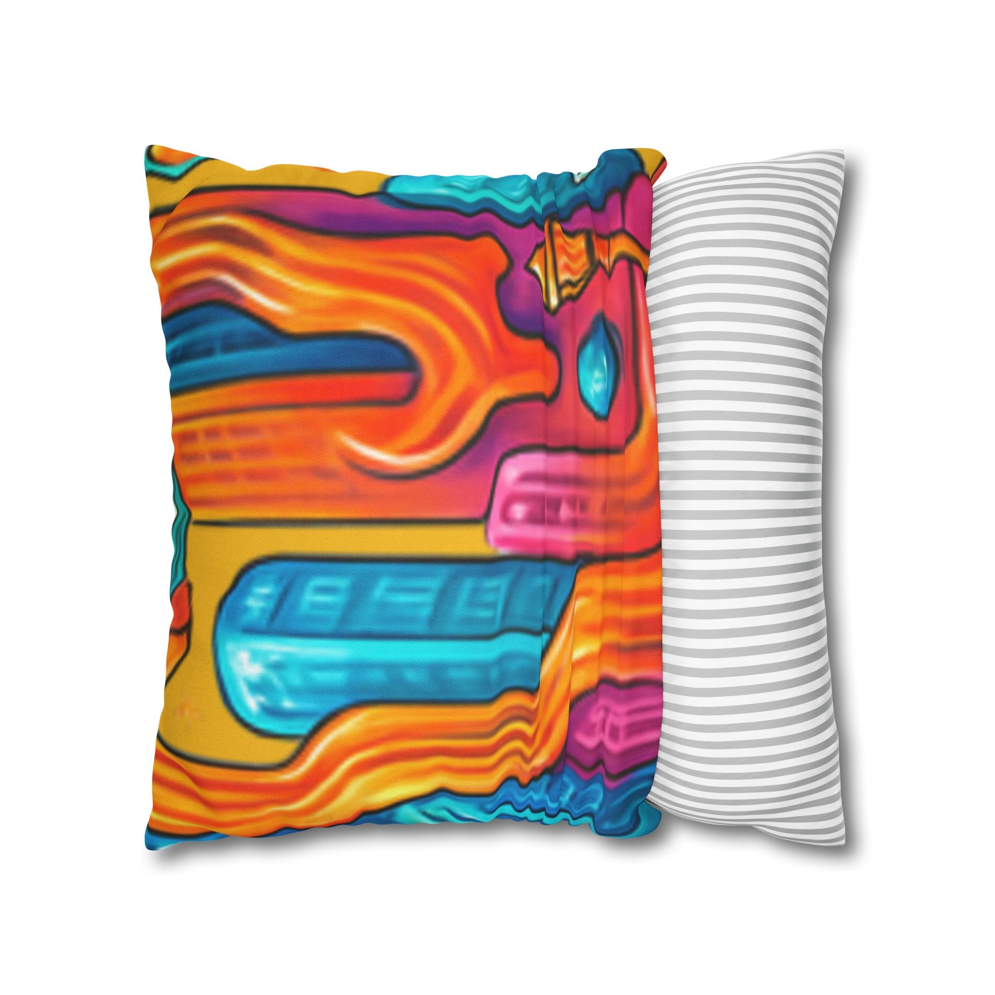 Modern Geometric Cozy Home Decor Pillowcase | Square Cushion Cover