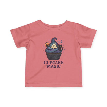 Kids Cupcake Tee, Trick or Treat Infant Fine Jersey Shirt, Halloween Top, Toddler Fall Holiday Apparel, Sweet Spooky Child Costume, Cute