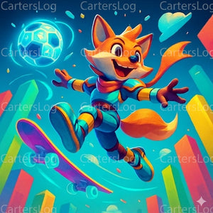 Sports Fox Digital Art Print
