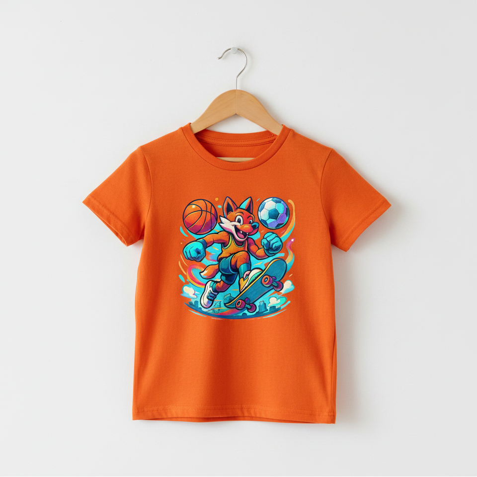 sports fox digital art Print