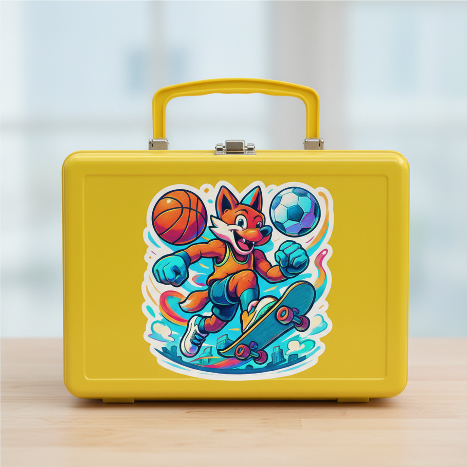 sports fox digital art Print